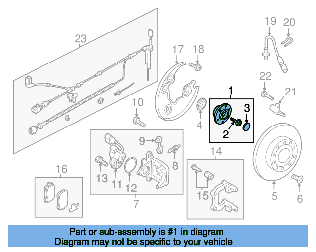 Hub Assembly 3G0598611A