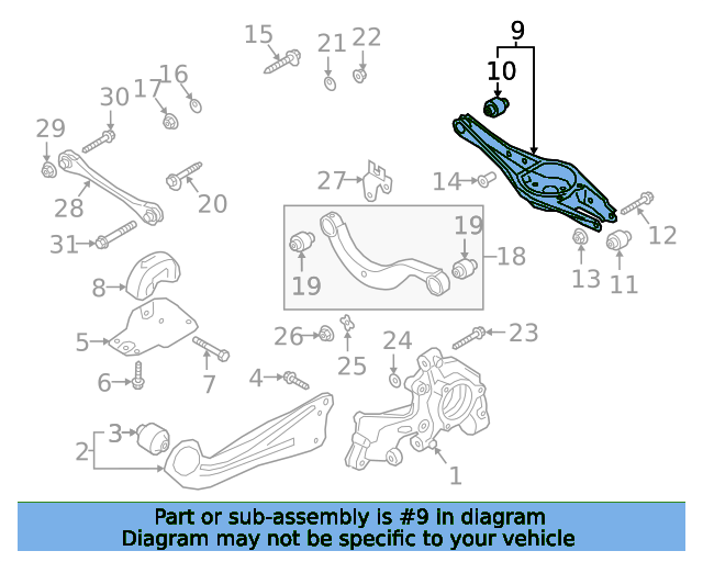 Lower Control Arm 3Q0505311G