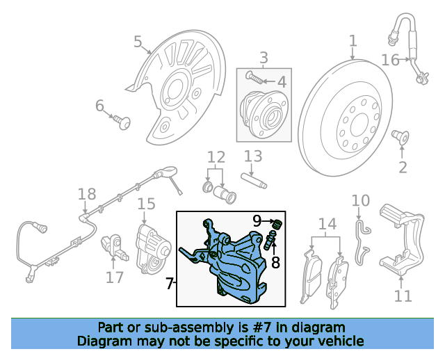 Caliper 3Q0615424FSL7