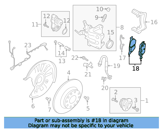 BREMSBELAG 3Q0698451E