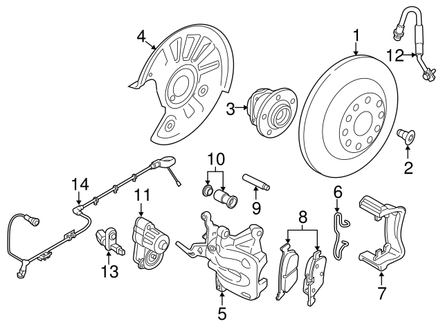 BREMSBELAG 3Q0698451H