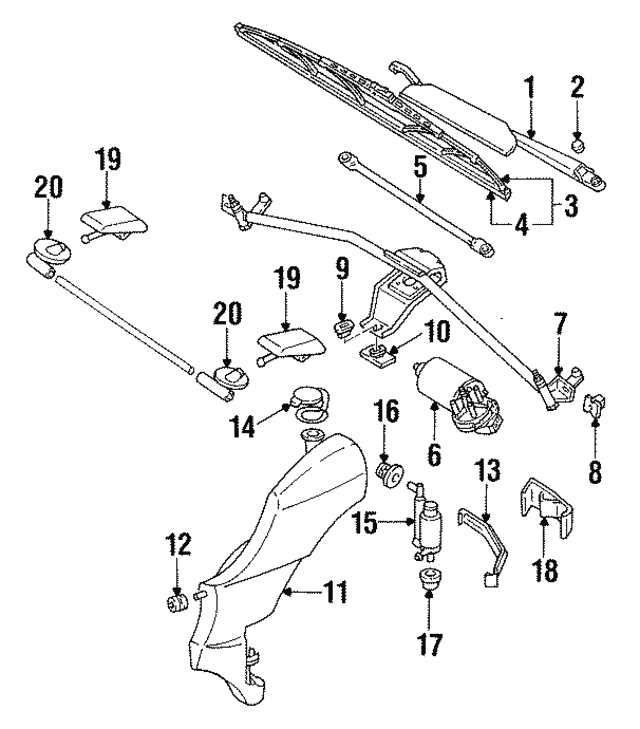 Wiperblade 4A0955427