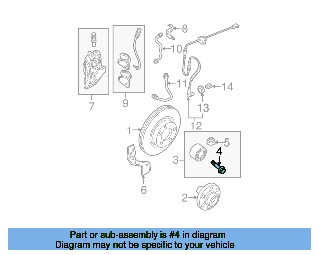 Hub Bolt 4B0407643