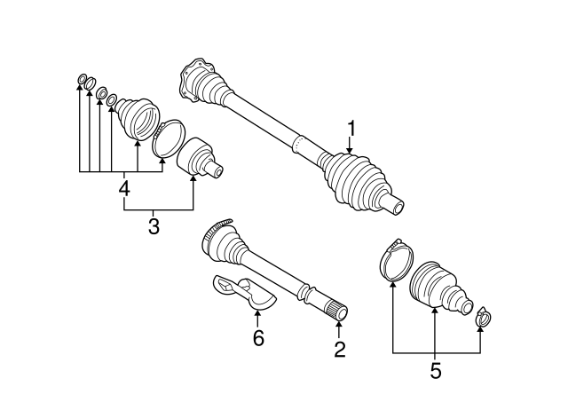 Wheelshaft 4D0498099A