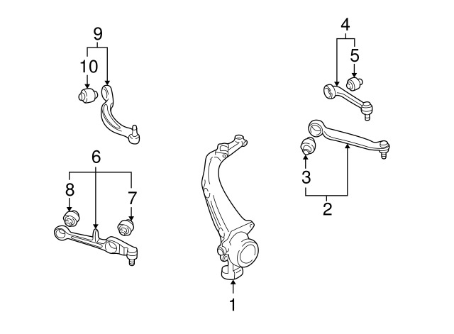 Ft Lower Control Arm Inner Bushing 4E0407182C