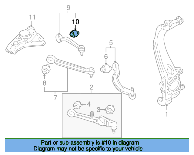 Ft Upper Control Arm Bushing 4E0407515D