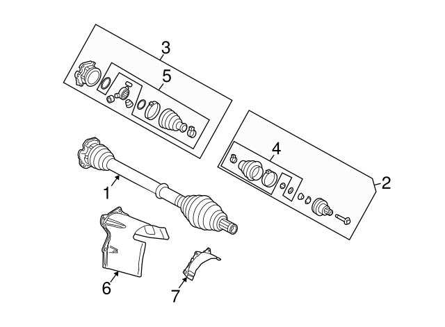 Inner Joint Assembly 4E0498103X