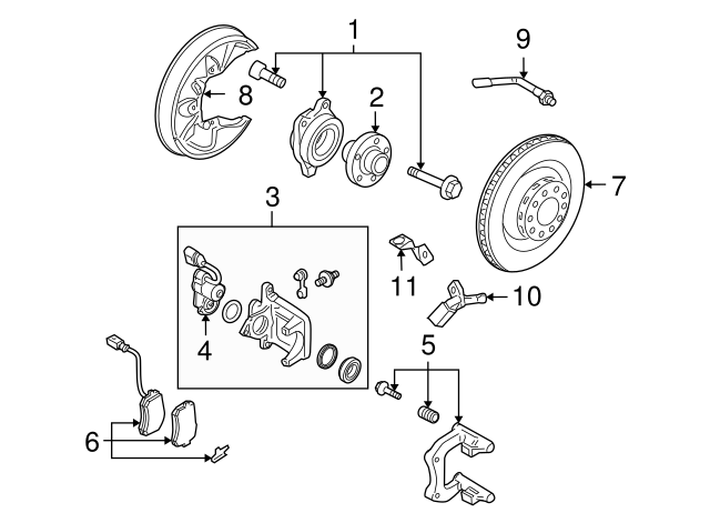 Caliper 4E0615403C