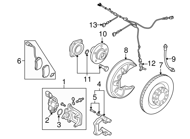 Disc Brake Pad Set 4F0698451F