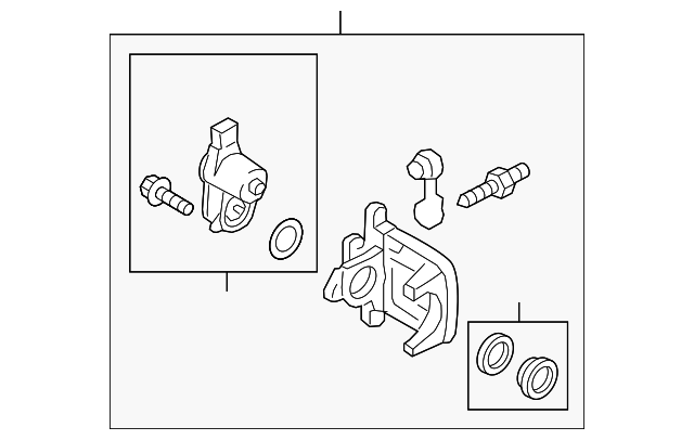 Disc Brake Caliper 4G0615403D