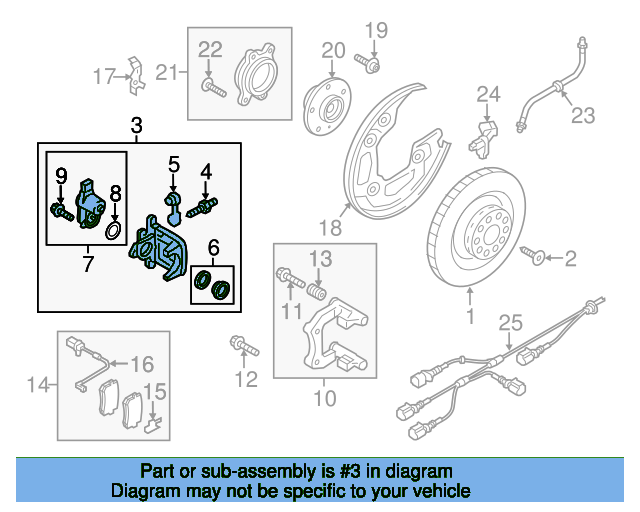 Caliper Assembly 4G0615403H