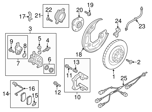 Caliper Assembly 4G0615403H