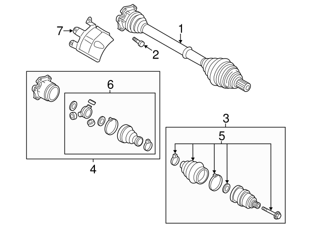 Inner Joint Assembly 4H0498103AX