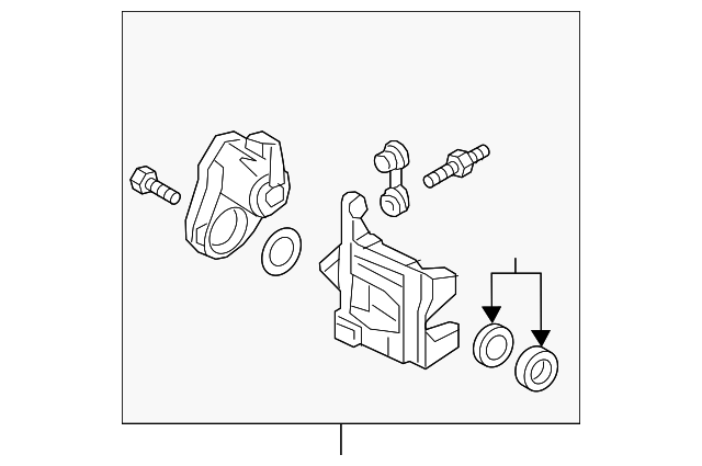 Disc Brake Caliper 4M0615403C