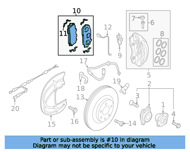 BREMSBELAG 4M0698151BD