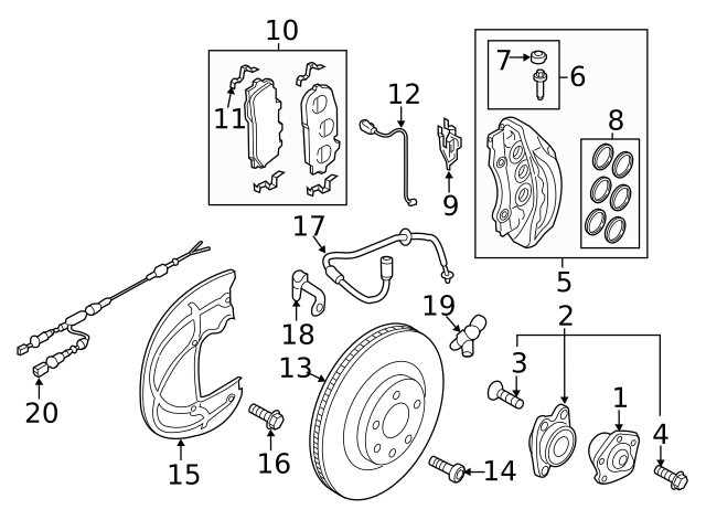 Disc Brake Pad Set 4M0698151BD