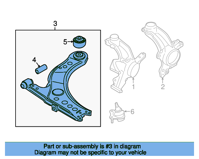 Lower Control Arm 5C0407152D