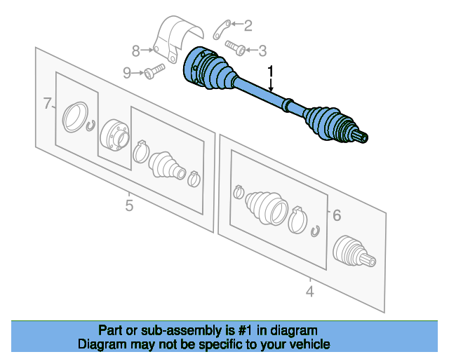 Axle Assembly 5C0407272AA