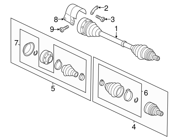 Axle Assembly 5C0407272AA