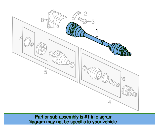 Axle Assembly 5C0407272AC