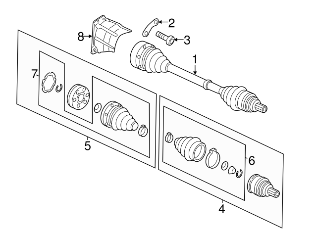 Axle Assembly 5C0407272AC