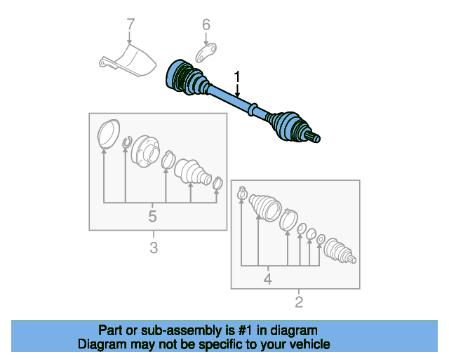 Axle Assembly 5C0407272CN