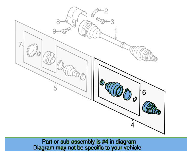 Outer Joint Assembly 5C0498099E