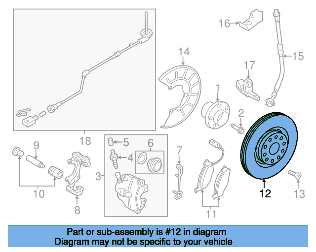 Disc Brake Rotor 5C0615301D