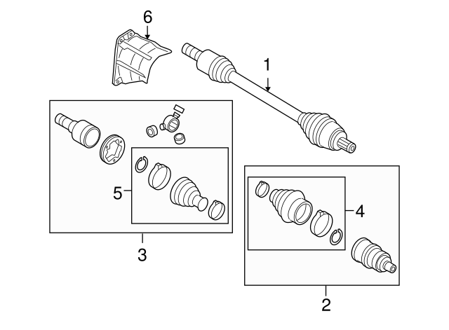 Outer Joint Assembly 5N0498099B