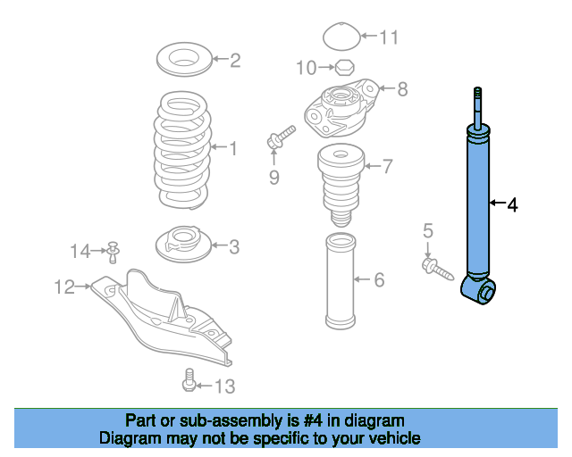 Shock Absorber 5N0513049AB