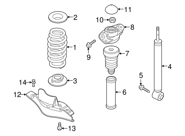 Shock Absorber 5N0513049AB