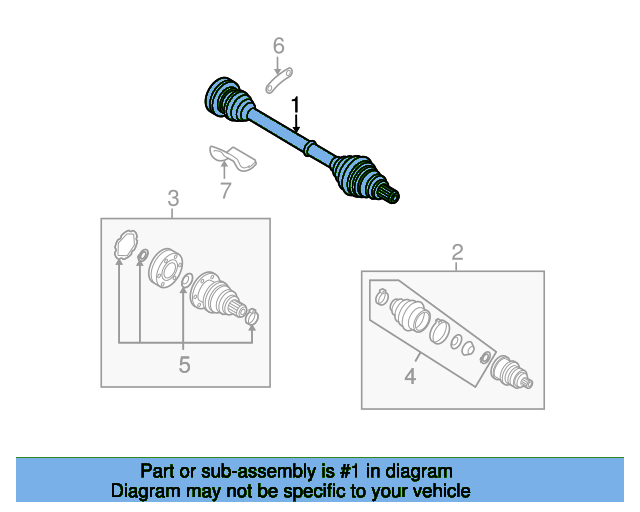 Drive Shaft 5Q0407272F