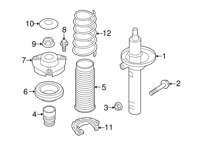 Suspension Strut 5Q0413031HD