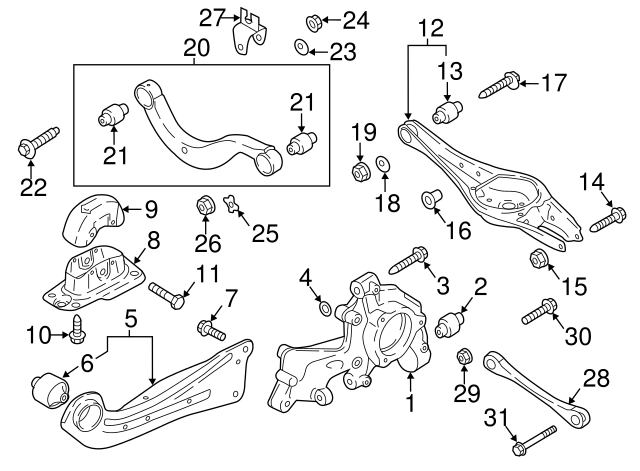 Link Arm 5Q0501529E