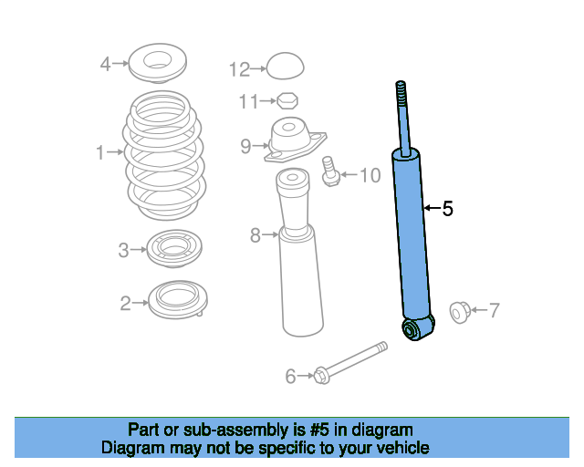 Shock Absorber 5Q0513029EC