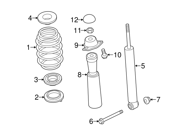 Shock Absorber 5Q0513029EC