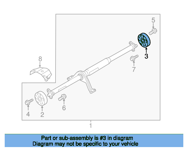 FLEXIBLE SHAFT JOINT VAG 5Q0521307