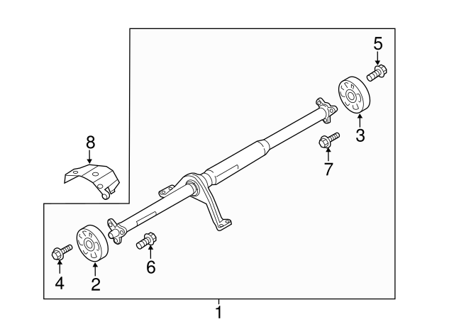 FLEXIBLE SHAFT JOINT VAG 5Q0521307