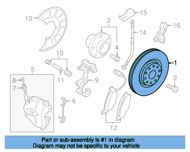 Brake Disc 5Q0615301F