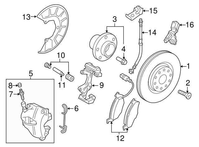 Brake Disc 5Q0615301F