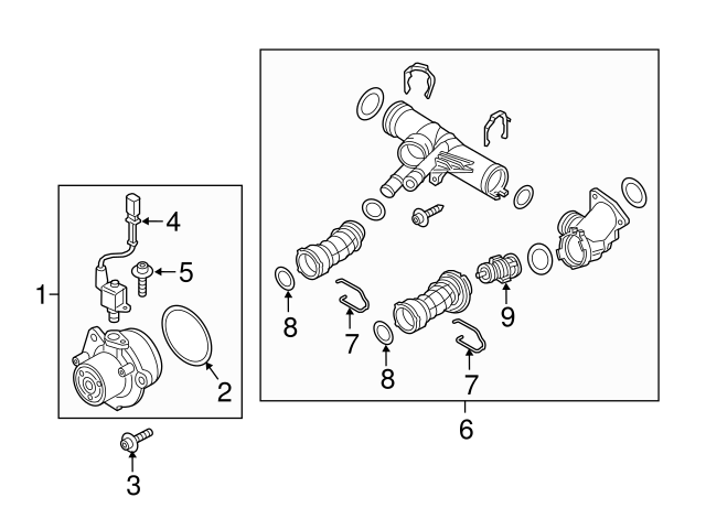 Additional Water Pump 5Q0965567