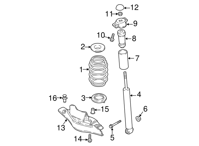 Shock Absorber 5QN513049AQ