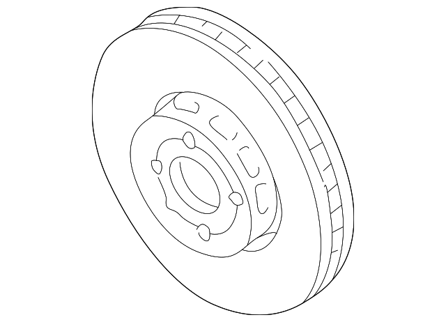 Disc Brake Rotor 6N0615301D