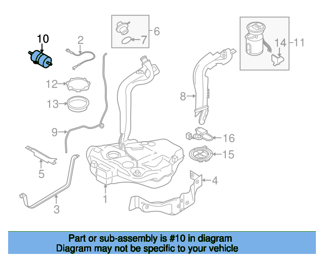 Fuel filter 6Q0201051J