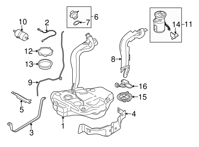 Fuel filter 6Q0201051J