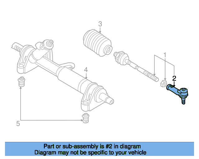 Outer Tie Rod 701419812D