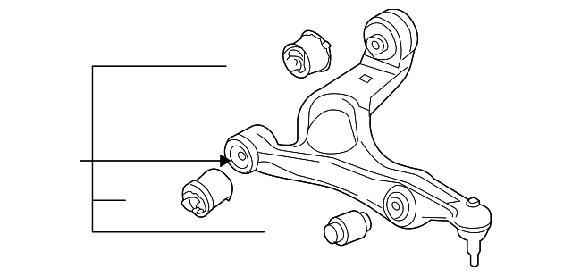 Lower Control Arm 7L0407152H