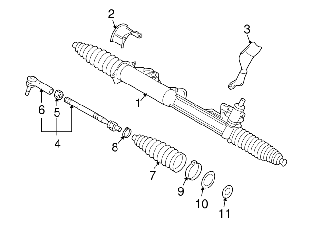 Tie Rod Assembly 7L0422803D