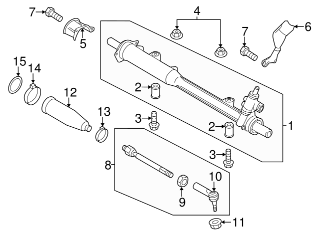 Tie Rod Assembly 7L0422803D