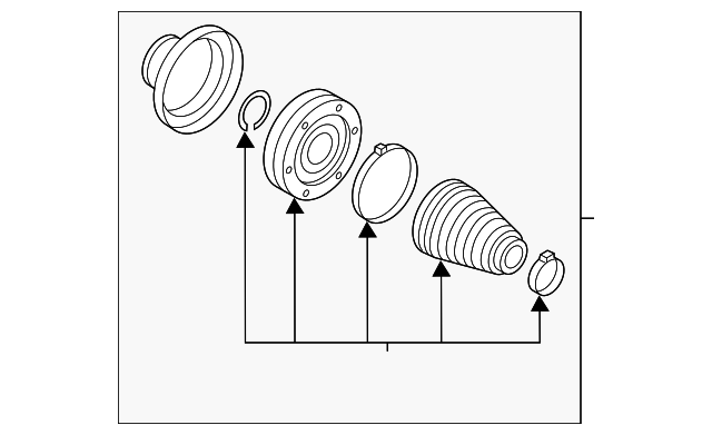 Inner Joint Assembly 7L0498103AX